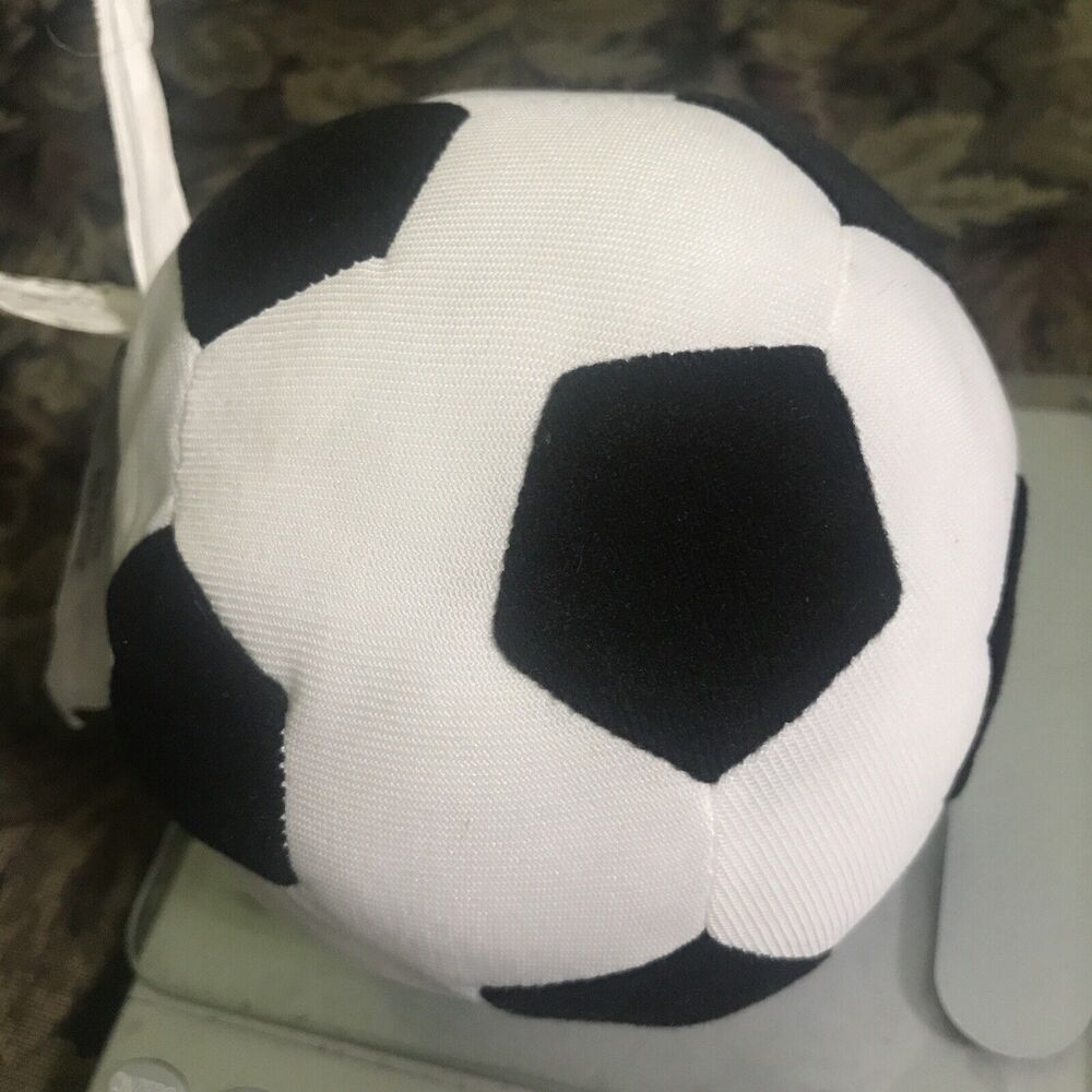IKEA Soccer Sparka Black‎ White Plush Soft Toy Ball